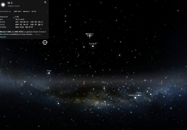 M3 Position Source: Stellarium